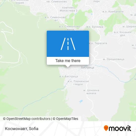 Карта Космонавт