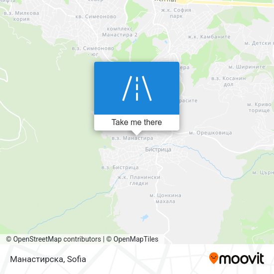 Манастирска map