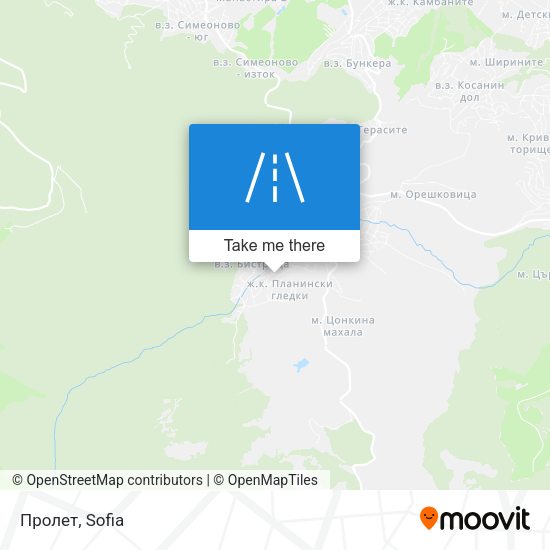 Пролет map