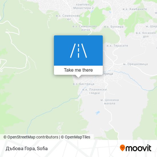 Дъбова Гора map
