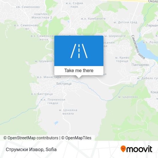 Карта Струмски Извор