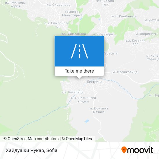 Карта Хайдушки Чукар