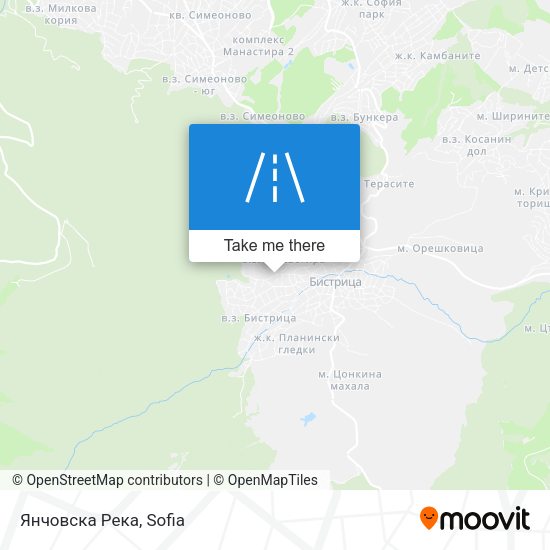 Янчовска Река map