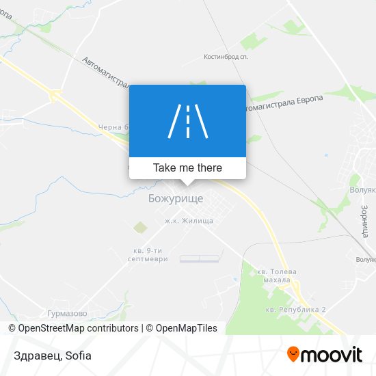Здравец map