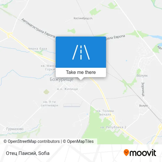 Карта Отец Паисий