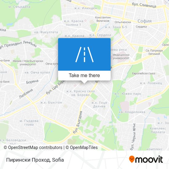 Пирински Проход map