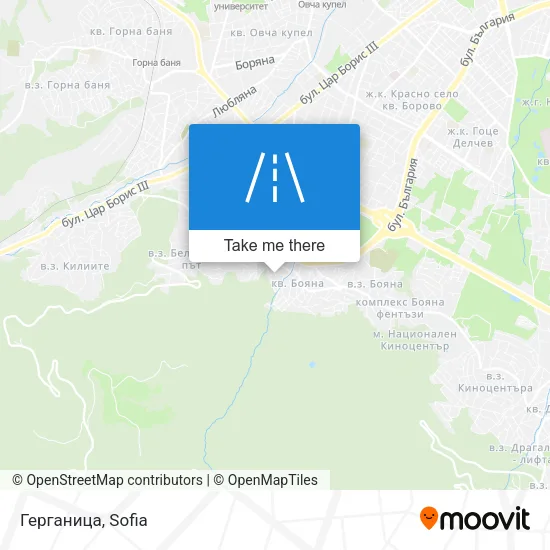 Карта Герганица