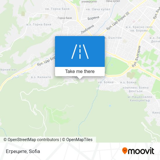 Егреците map