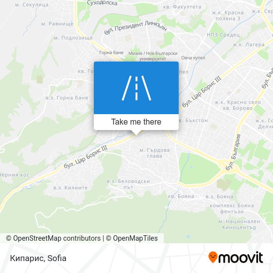 Карта Кипарис