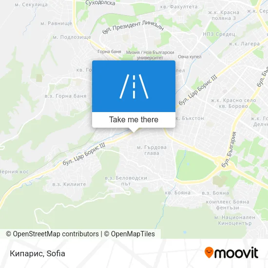 Карта Кипарис