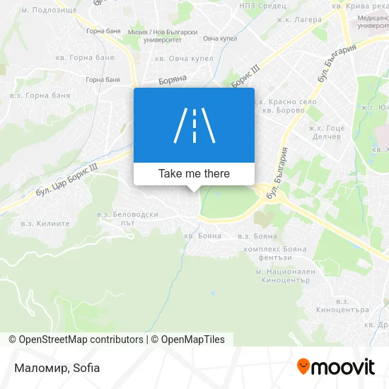 Карта Маломир