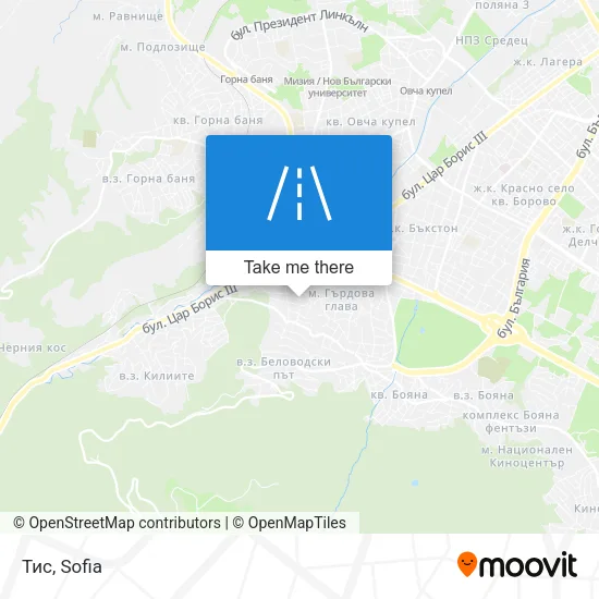 Тис map