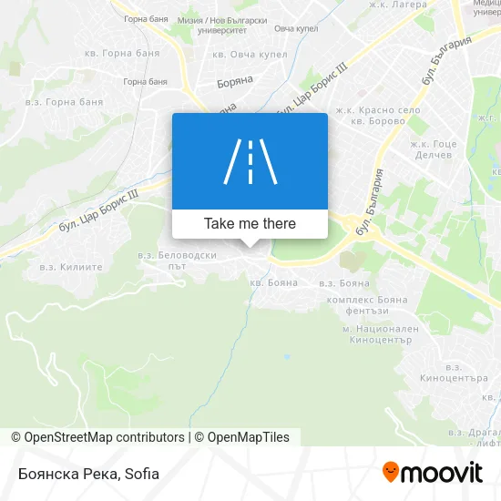 Боянска Река map