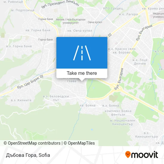 Дъбова Гора map