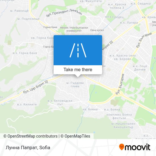 Лунна Папрат map