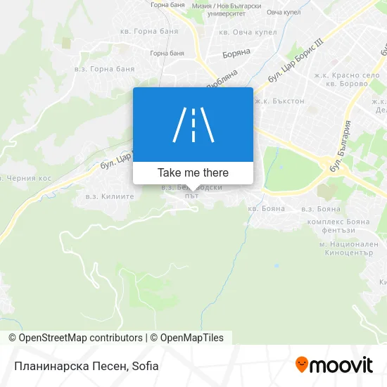 Планинарска Песен map