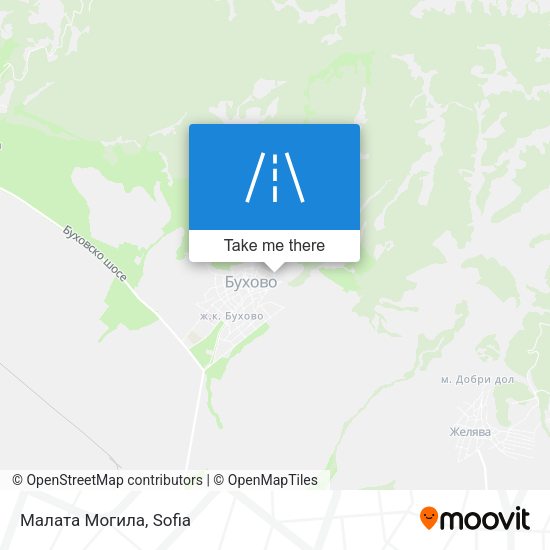 Карта Малата Могила