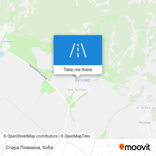 Карта Стара Планина