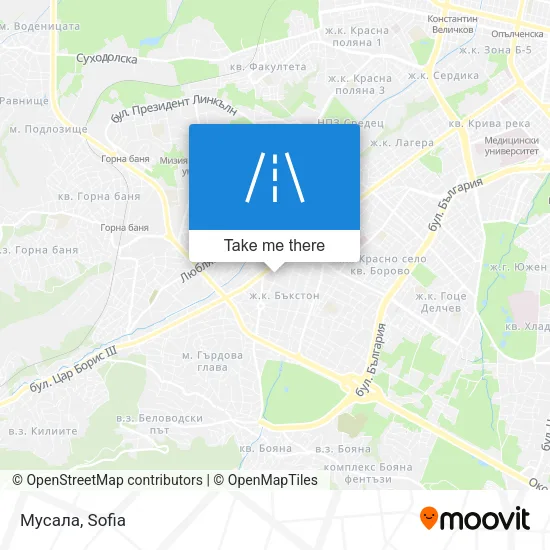 Мусала map