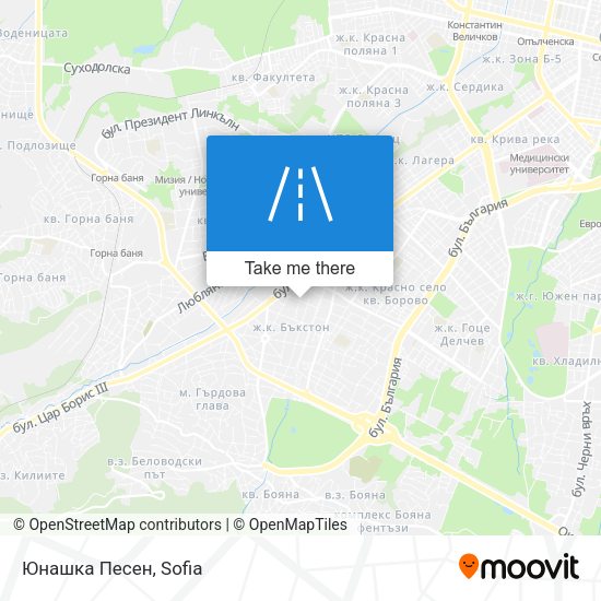 Юнашка Песен map