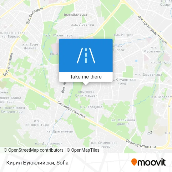 Карта Кирил Буюклийски