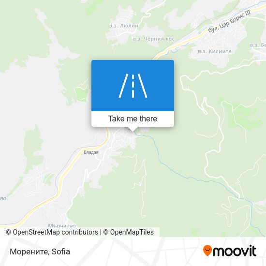 Морените map