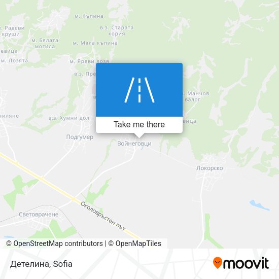 Карта Детелина