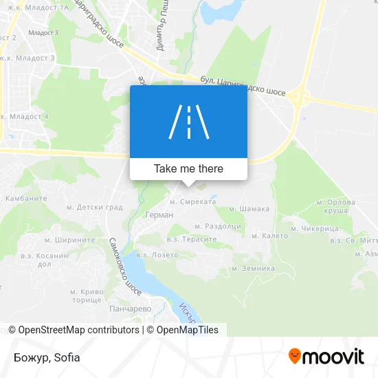 Карта Божур