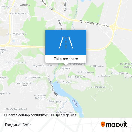 Градина map