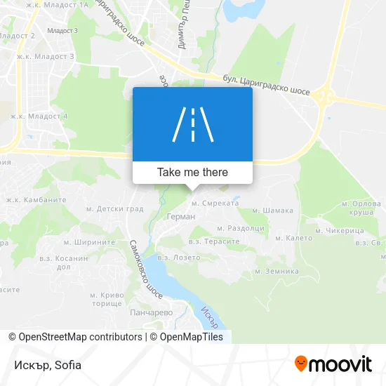 Карта Искър