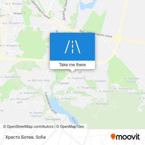 Христо Ботев map