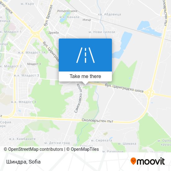 Шиндра map