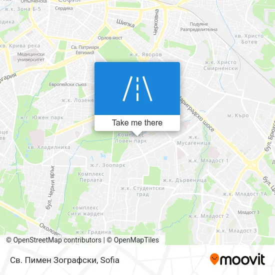 Св. Пимен Зографски map