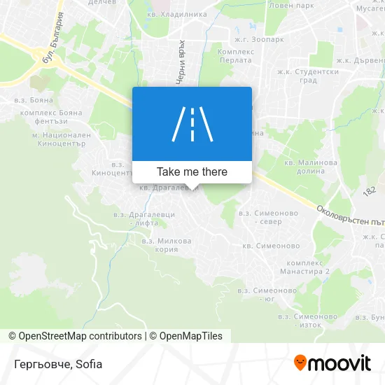Карта Гергьовче