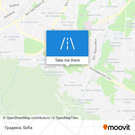 Градина map