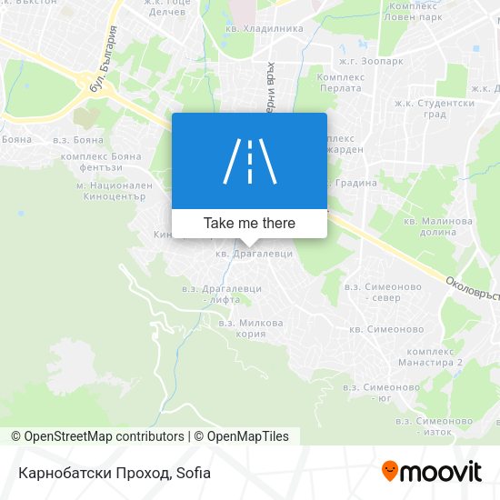 Карнобатски Проход map