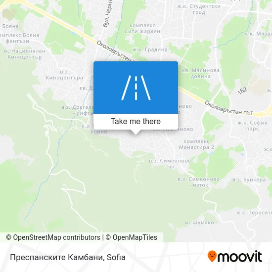 Карта Преспанските Камбани