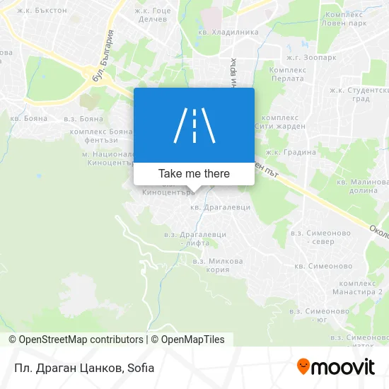 Карта Пл. Драган Цанков