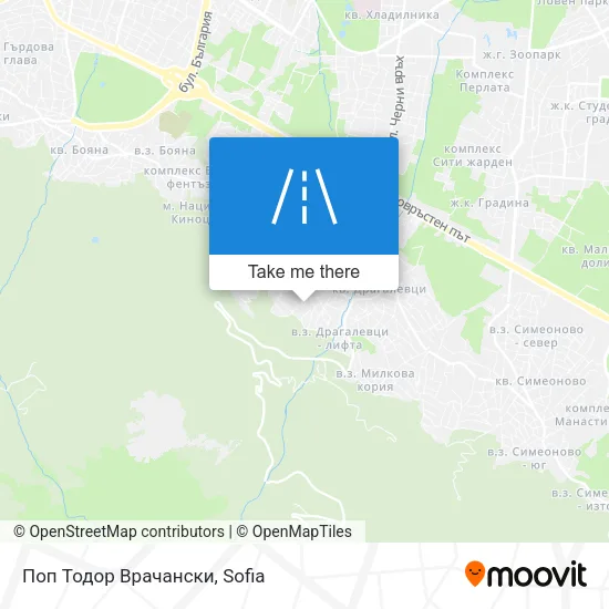 Карта Поп Тодор Врачански