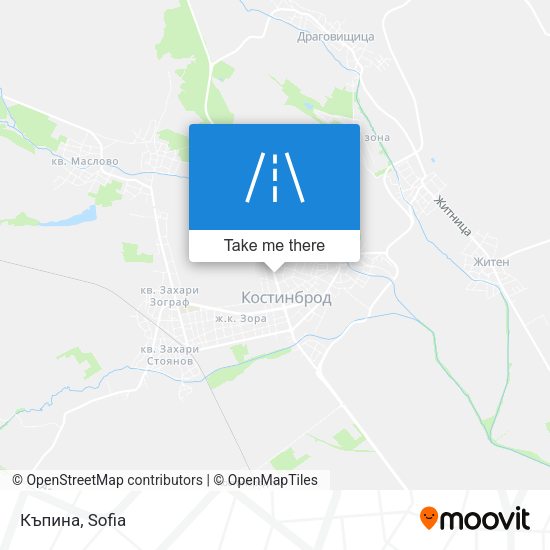 Карта Къпина