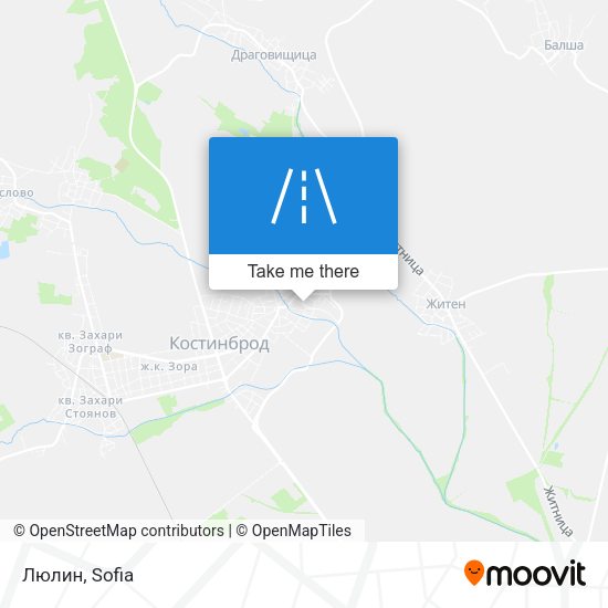 Люлин map