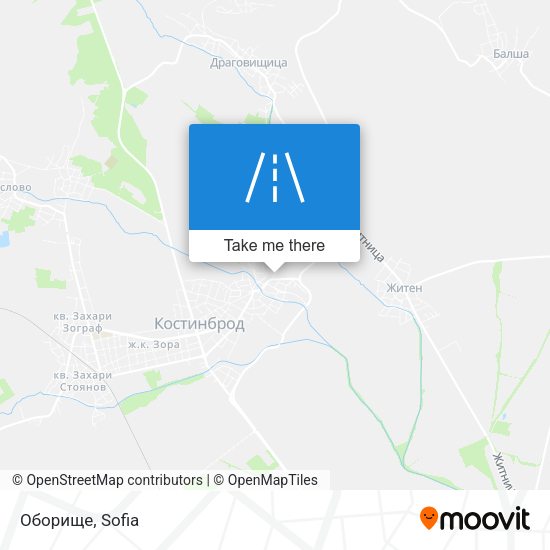 Оборище map
