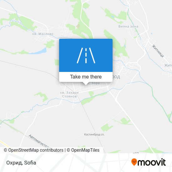 Карта Охрид