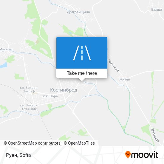 Руен map