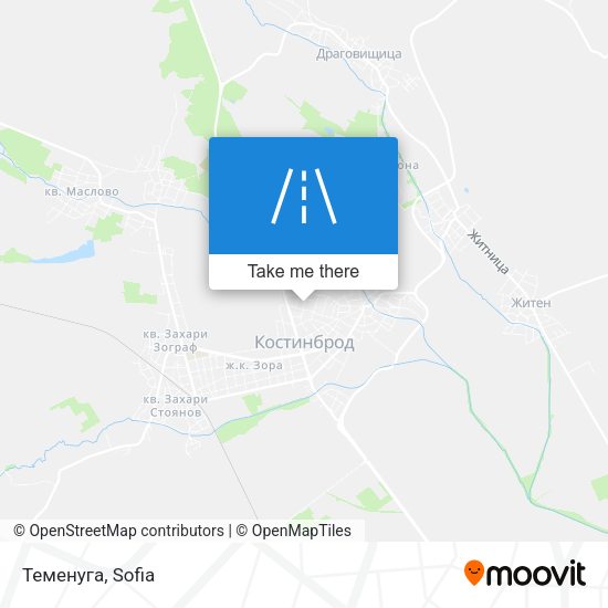 Теменуга map