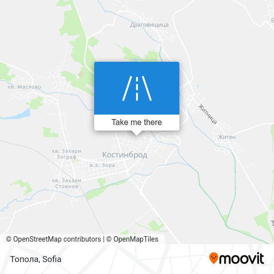Топола map