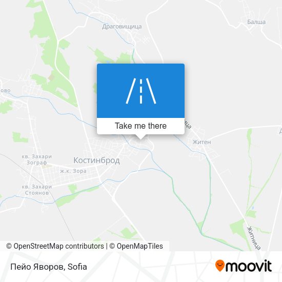 Пейо Яворов map