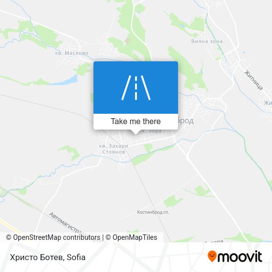 Христо Ботев map