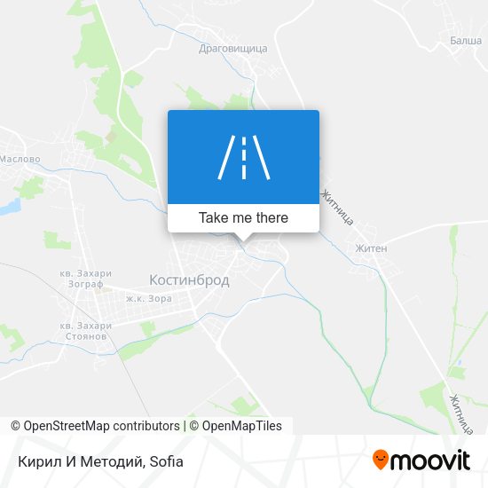 Кирил И Методий map