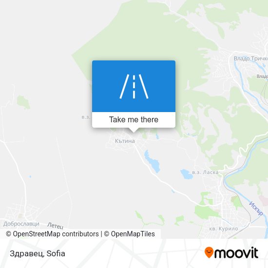 Здравец map
